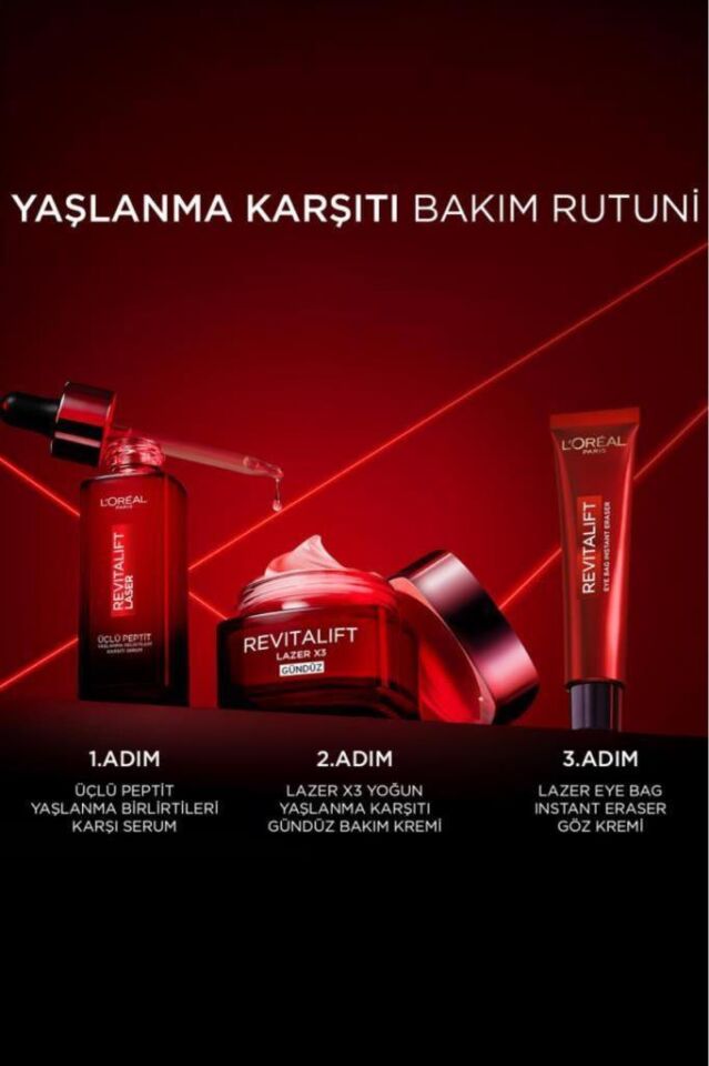 Loreal Paris Revitalift Lazer Eyebag Instant Eraser Göz Altı Torba Görünümüne Karşı Etkili Göz Kremi 15ml