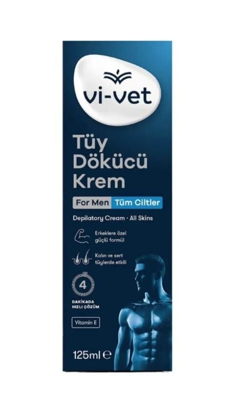 Vi-Vet Men Tüy Dökücü Krem Tüp 125 ml 1 Ad.