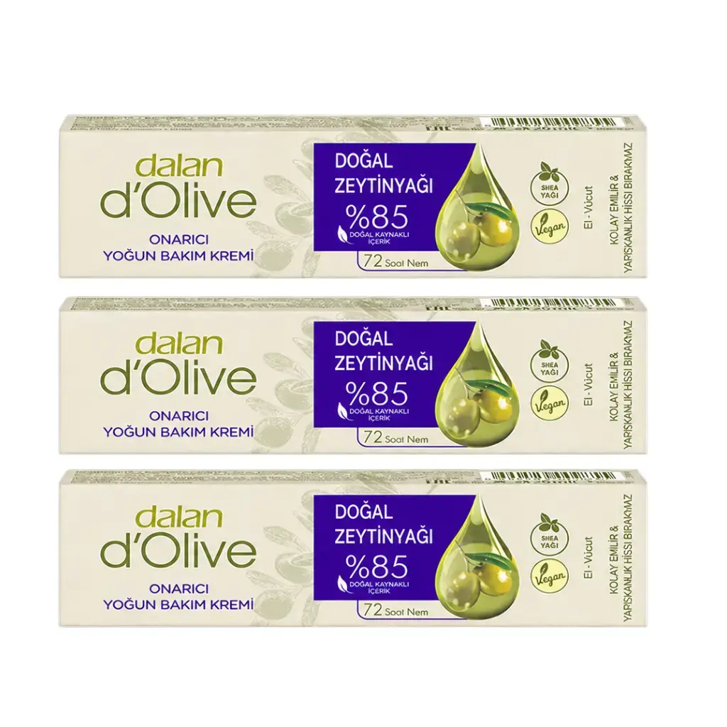 Dalan D'Olive Yoğun Bakım Kremi 20 ml 3'lü Set