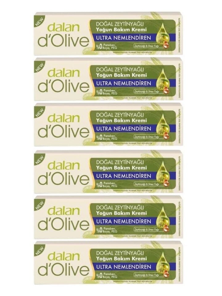 Dalan D'Olive Yoğun Bakım Kremi 20Ml 6'Lı Set