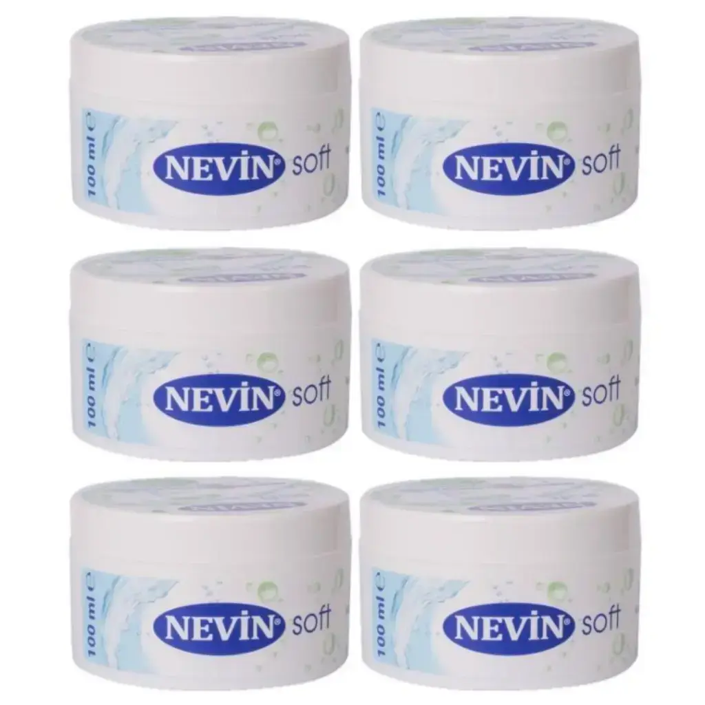 Nevin Soft Nemlendirici Bakım Kremi 100 ml 6 adet el yüz ve vücut için günlük nemlendirici bakım kremi