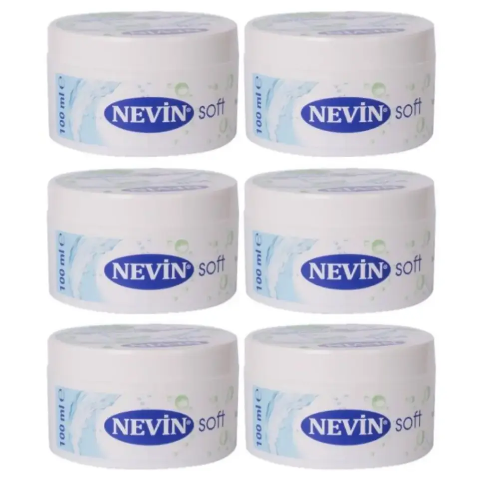 Nevin Soft Nemlendirici Bakım Kremi 100 ml 6 adet el yüz ve vücut için günlük nemlendirici bakım kremi