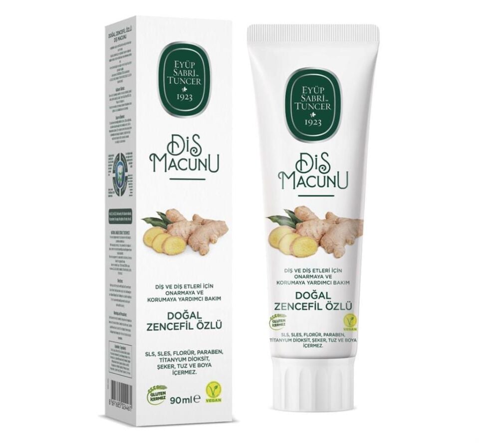 Eyüp Sabri Tuncer Diş Macunu 90ml Doğal Zencefil Özlü
