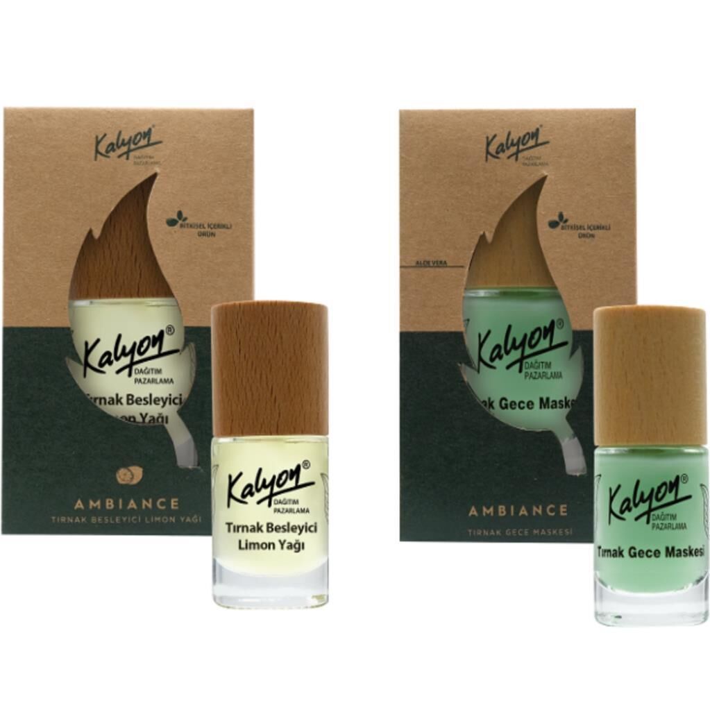 Kalyon Bitkisel Tırnak Besleyici Limon Yağı 11 Ml+Tırnak Gece Maskesi 11 Ml