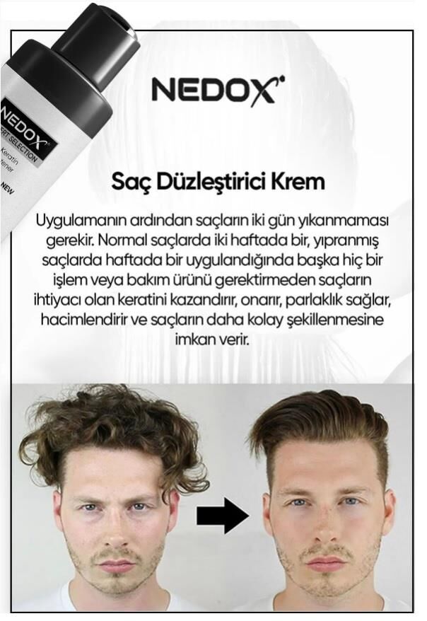 NEDOX Saç Düzleştirici,şekillendirici Keratin Botoks Krem 250 ml