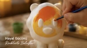 Sette Art Aslan Tobo Boyama Seti 5+Yaş Boya ve Fırça Dahil