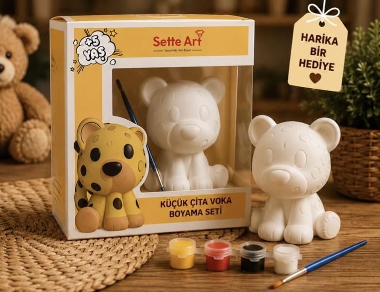 Sette Art Çita Voka Boyama Seti 5+Yaş Boya ve Fırça Dahil