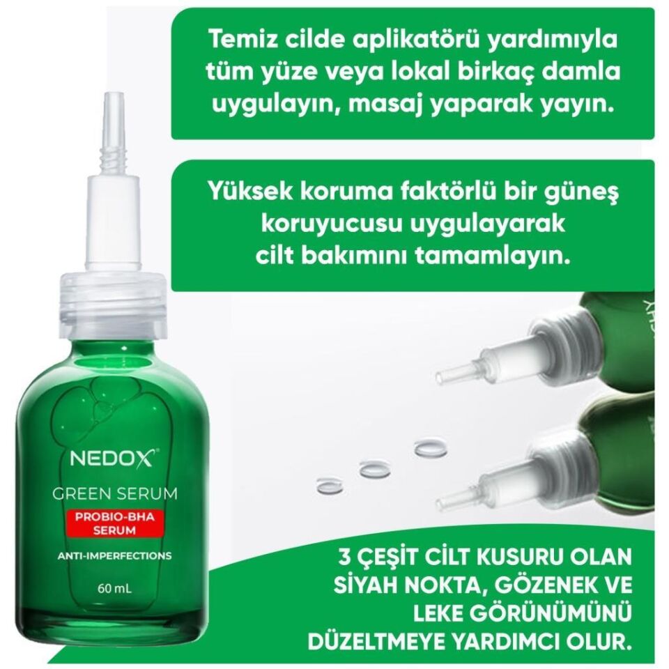 NEDOX Probio-bha Leke Karşıtı Green Serum 60ml