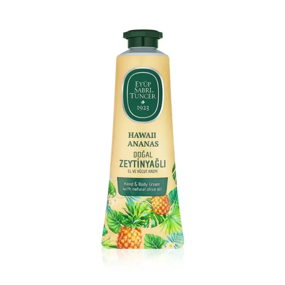 Eyüp Sabri Tuncer Hawaii Ananas Doğal Zeytinyağlı El ve Vücut Kremi 50 ml