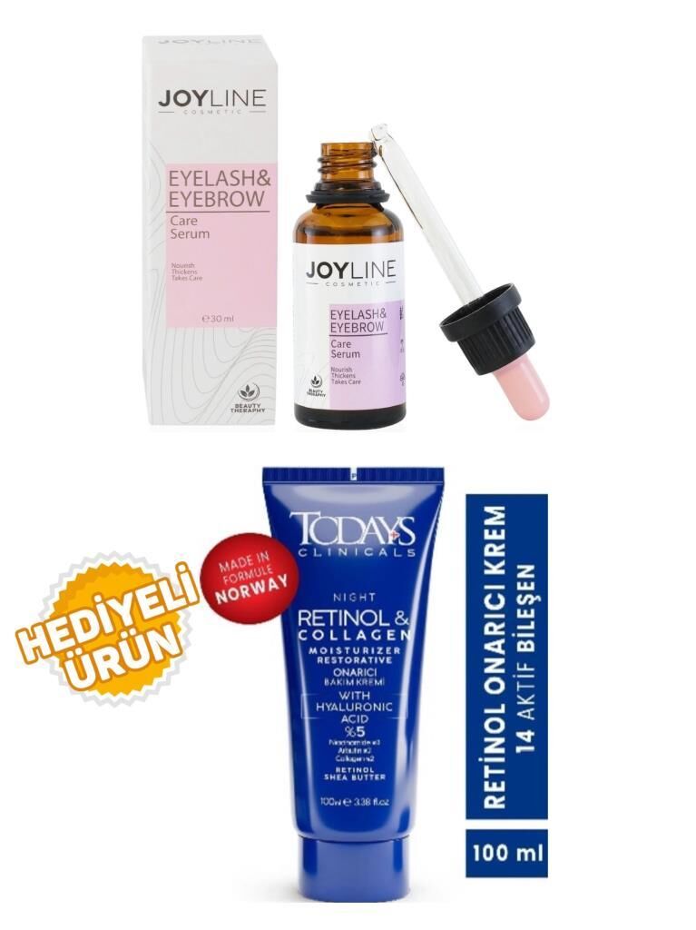 Joyline Kaş Kirpik Onarıcı Bakım Serumu 30ml+Todays Onarıcı Krem 100Ml Hediyeli