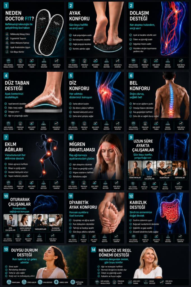 Doctor Fit Refleksoloji Rahatlatıcı,Akapunktur Masaj Terliği Lacivert Bayan Terliği 38 Numara