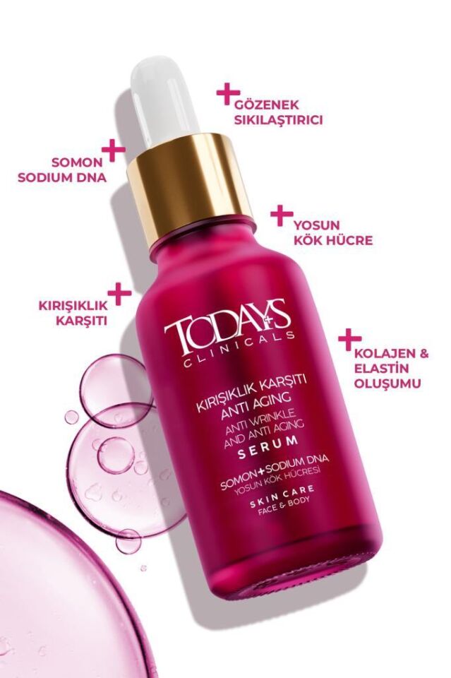 TODAYS CLİNİCALS Somon + Sodyum Dna + Yosun Kök Hücresi + Kolejen Ve Elastin Oluşturur + Gözenek Sıkılaştırır