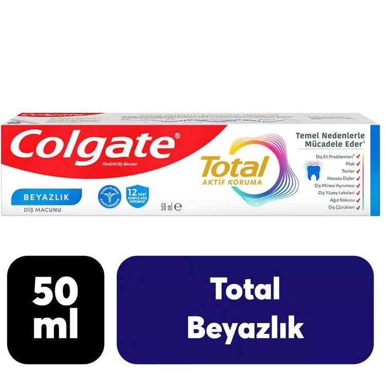 Colgate Diş Macunu Total Aktif Koruma 50ml
