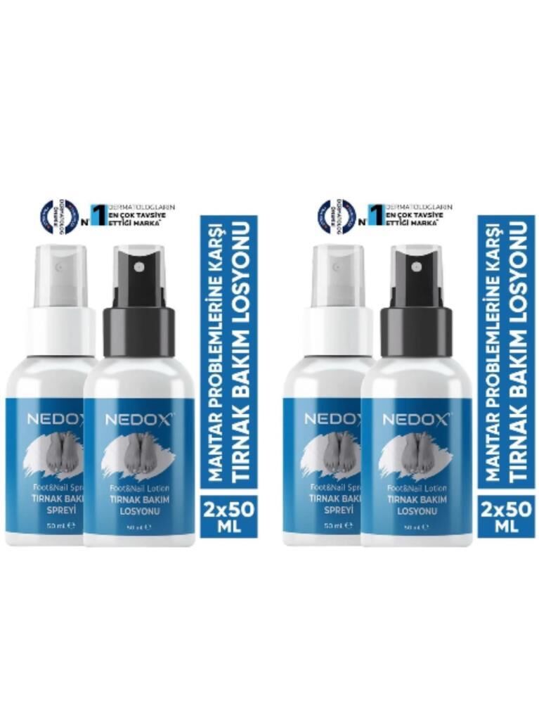 Nedox 2 Adet Tırnak Bakım Spreyi Ve Losyonu 50ml+50ml