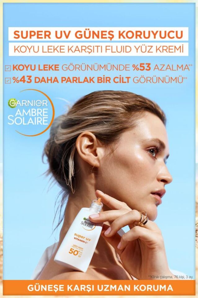 Garnier Ambre Solaire Super UV C Vitamini Koyu Leke Karşıtı Fluid Krem SPF50+ 40ML
