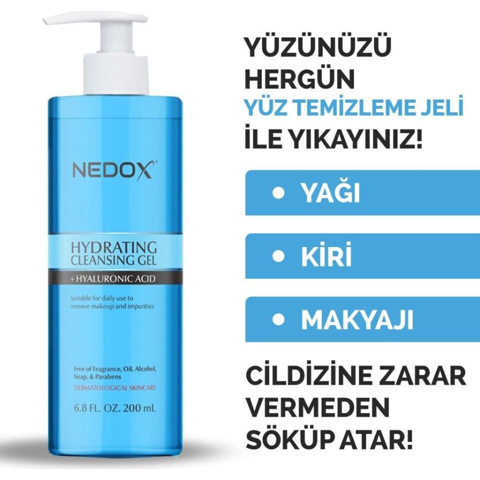 NEDOX Yağlı Ve Akneye Eğilim Gösteren Ciltler Için Yüz Temizleme Jeli 200 ml