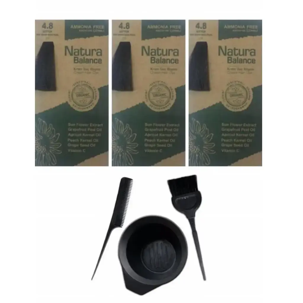 Natura Balance 4.8 Bitter 3 Adet + Saç Boyama Seti
