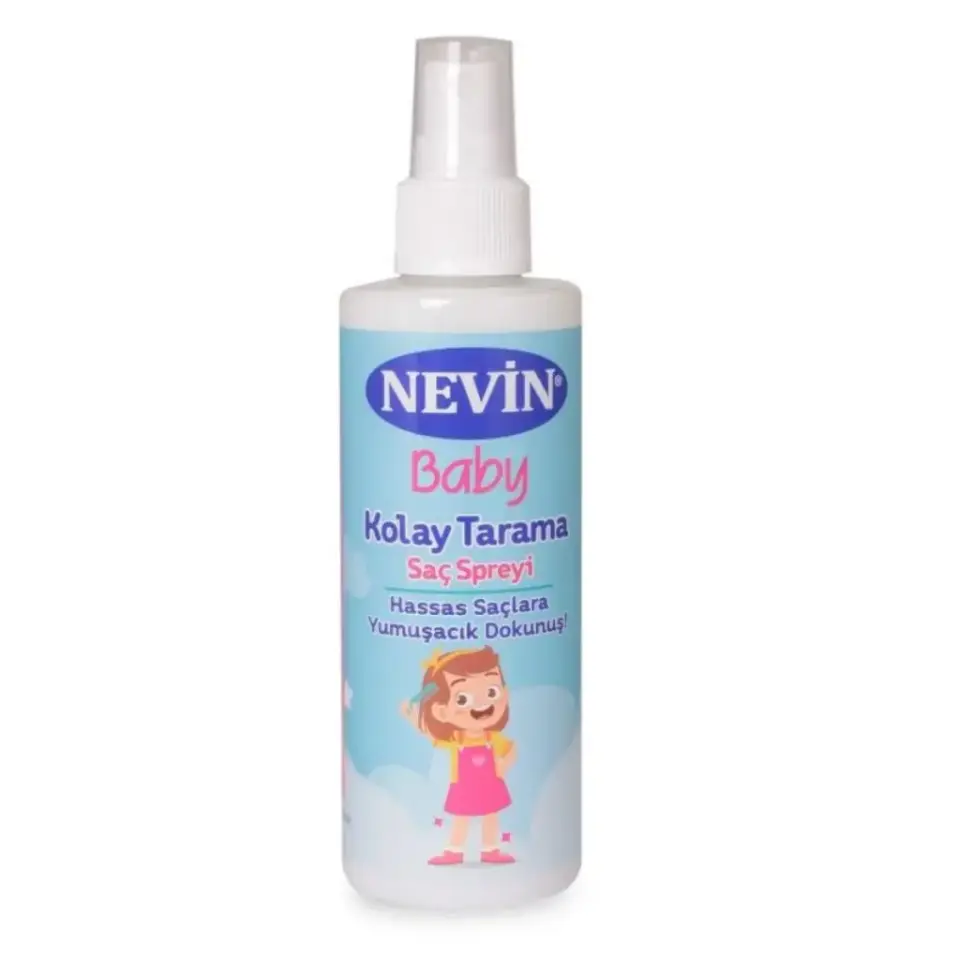 Nevin Kolay Tarama Saç Spreyi Panthenol Özlü 200 ml çocuk saç bakım ve kolay tarama spreyi