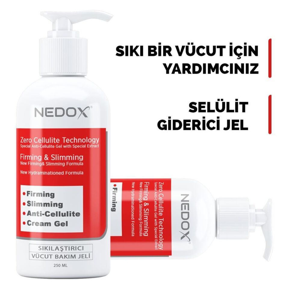 NEDOX Inceltici, Sıkılaştırıcı, Selülit Karşıtı, Vücut Şekillendirici Jel 250 ml