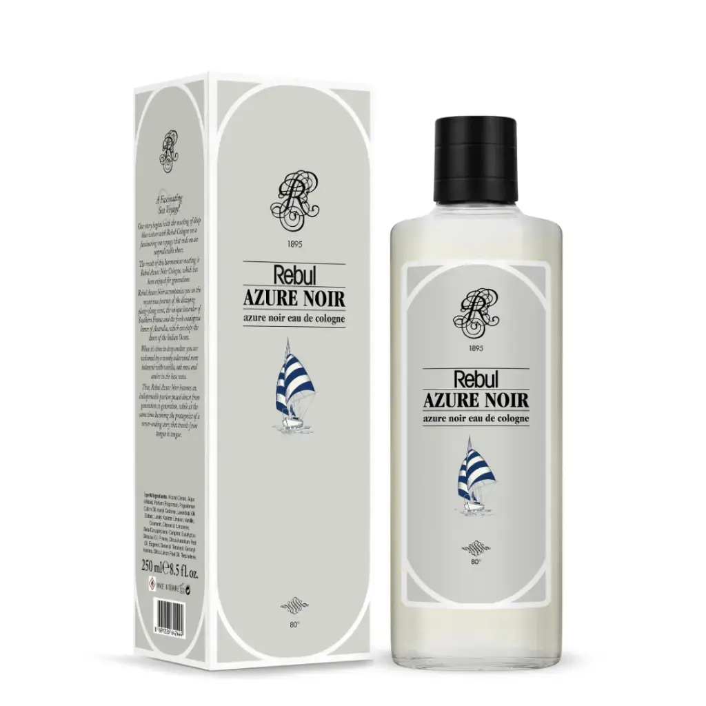 Rebul Azure Noir EDC Kolonya 250 ml Cam Şişe