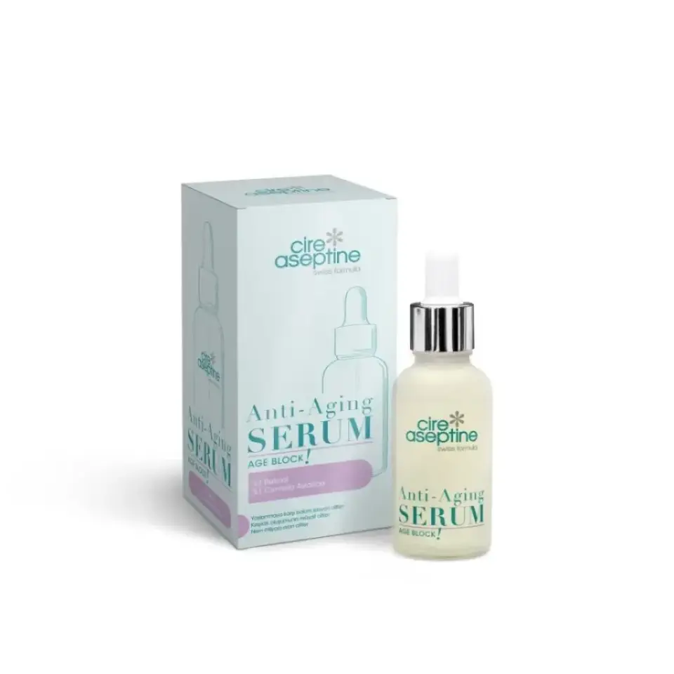 Cire Aseptine Anti Aging Yüz Serumu 30 ml Age Block yaşlanma karşıtı günlük yüz bakım serumu