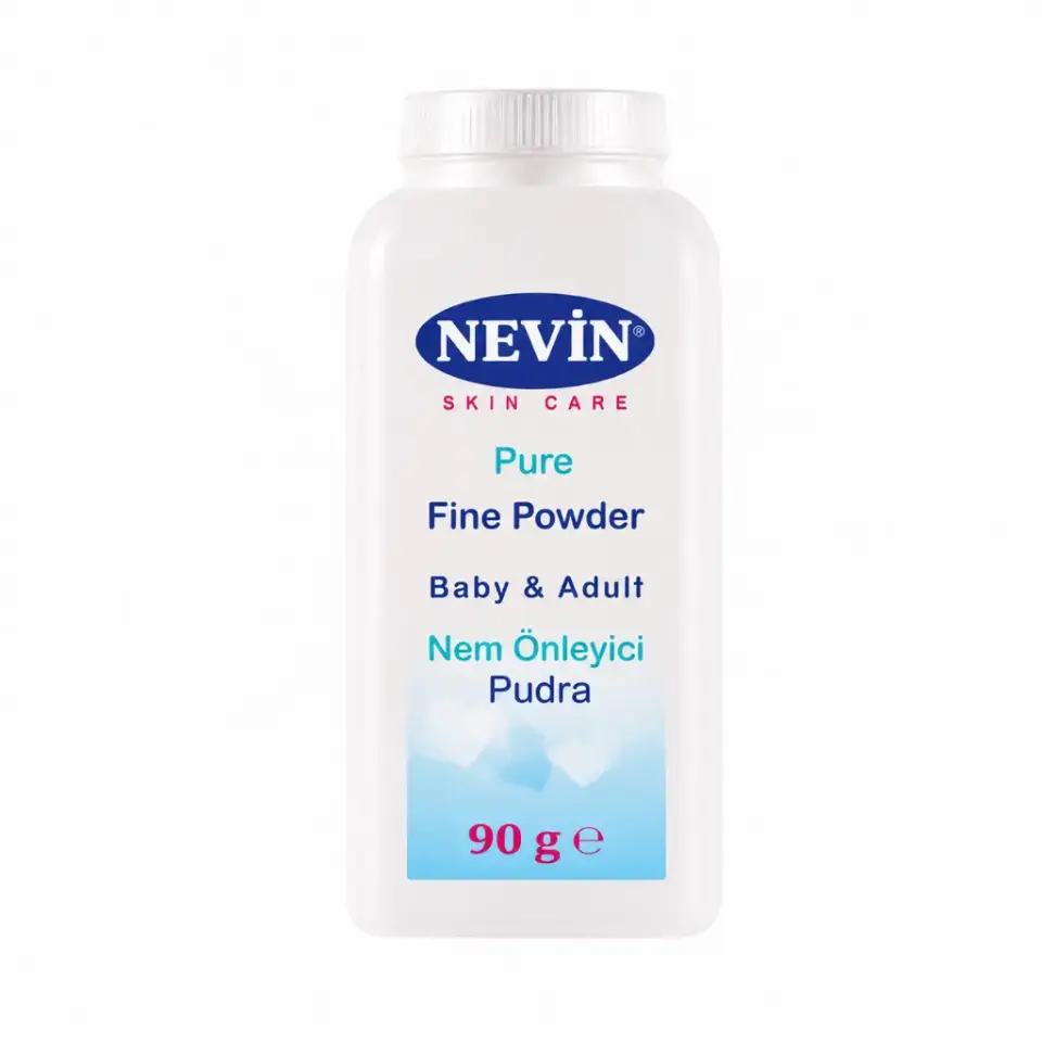 Nevin Nem Önleyici Pudra 90 gr bebek ve yetişkin kullanımı için nem emici günlük bakım pudrası