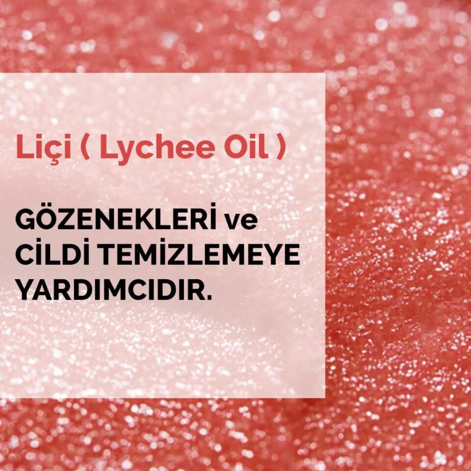 NEDOX Liçi (LYCHEE OİL) Besleyici, Arındırıcı Ve Nemlendirici El & Vücut Peelingi 250 ml