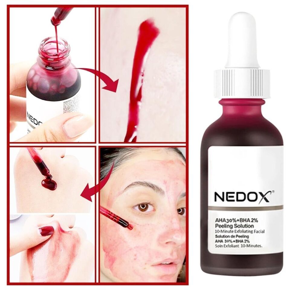 NEDOX Cilt Yenileyici Cilt Tonu Eşitleyici Kırmızı Peeling Serum Aha %30 Bha %2 Ph % 3.5 Serum 30 ml