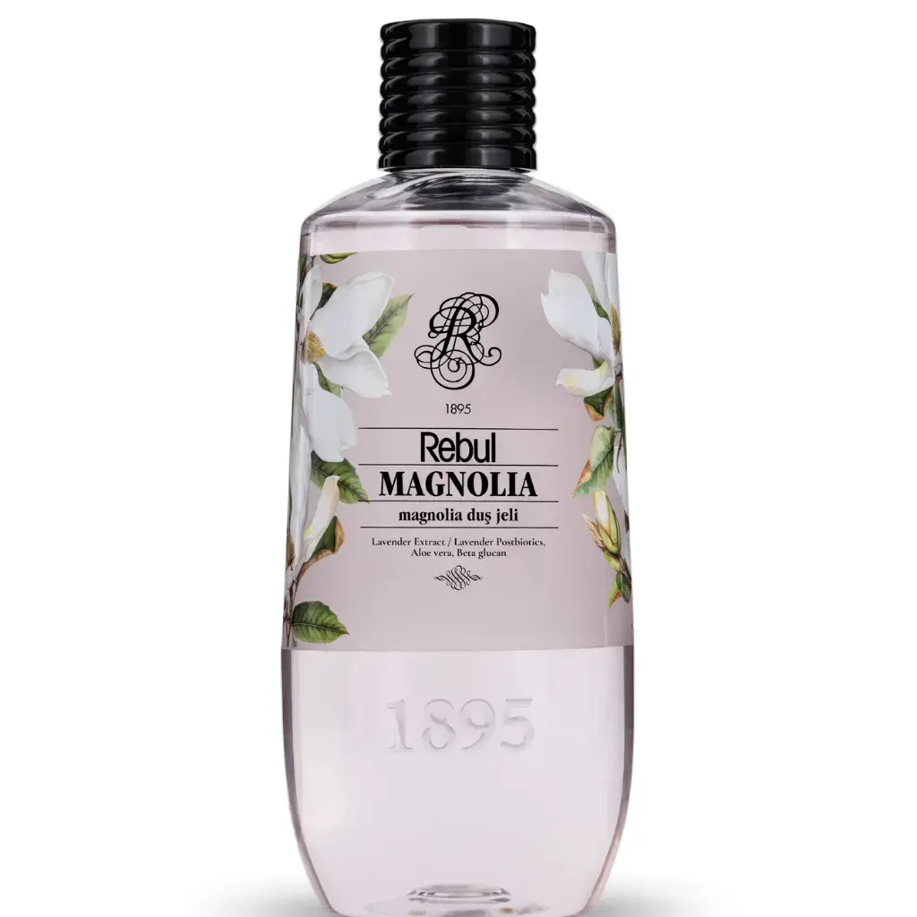 Rebul Magnolia Duş Jeli 500 ml manolya çiçeği kokulu günlük vücut temizleme ve bakım jeli