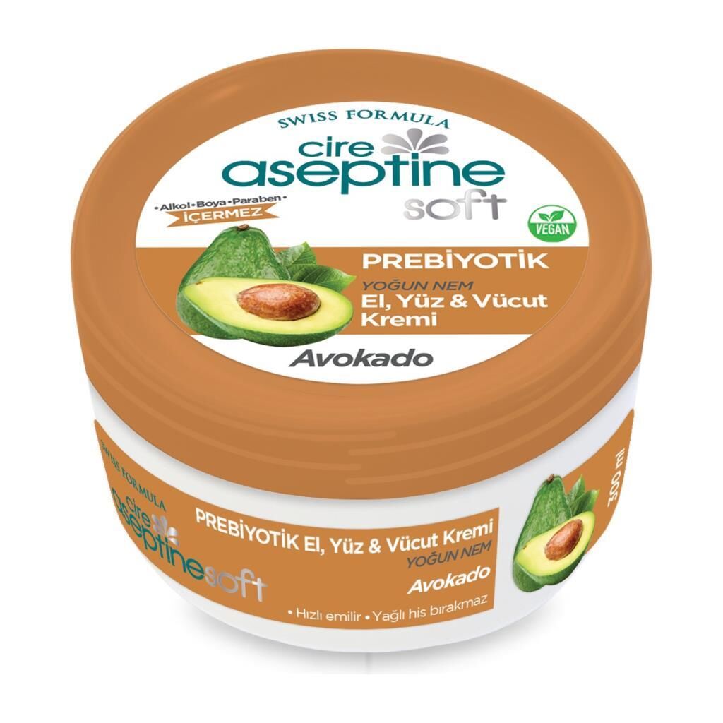 Cire Aseptine Krem 300ml Prebiyotik Avokado