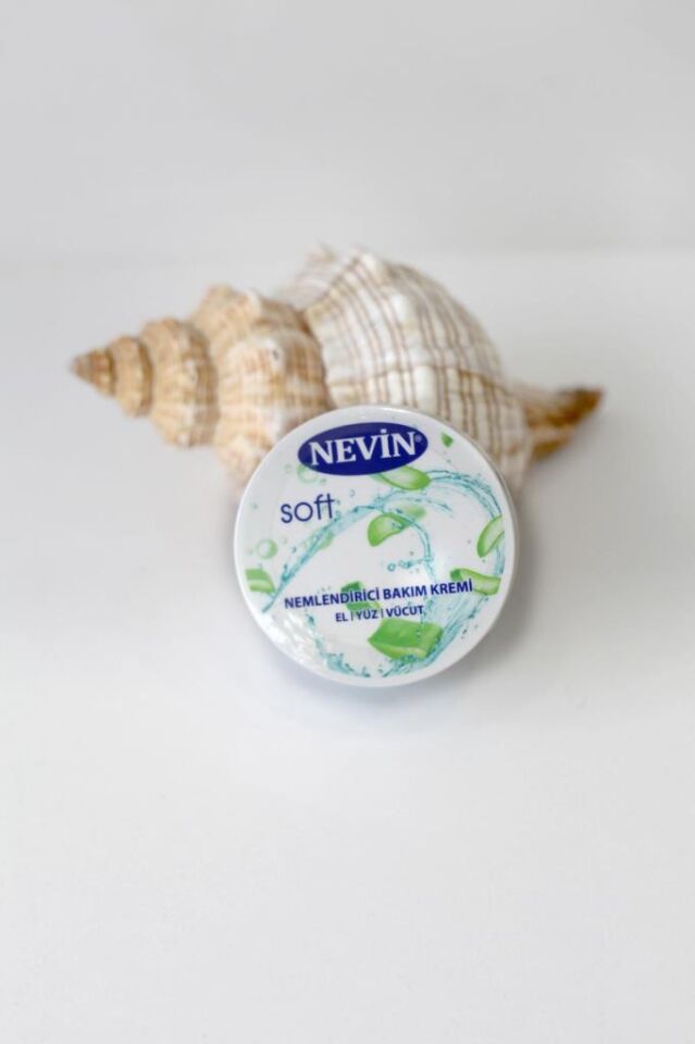 Nevin Soft Nemlendirici Bakım Kremi, Aloe Veralı, Hızlı Emilim, Su Bazlı, 100ml, El Yüz Vücut