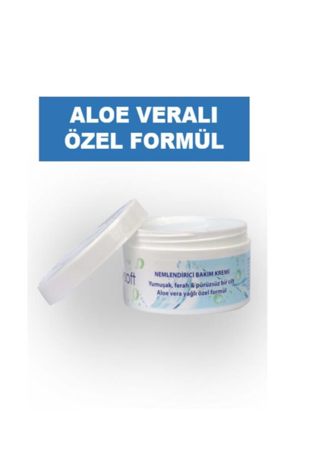 Nevin Soft Nemlendirici Bakım Kremi, Aloe Veralı, Hızlı Emilim, Su Bazlı, 100ml, El Yüz Vücut