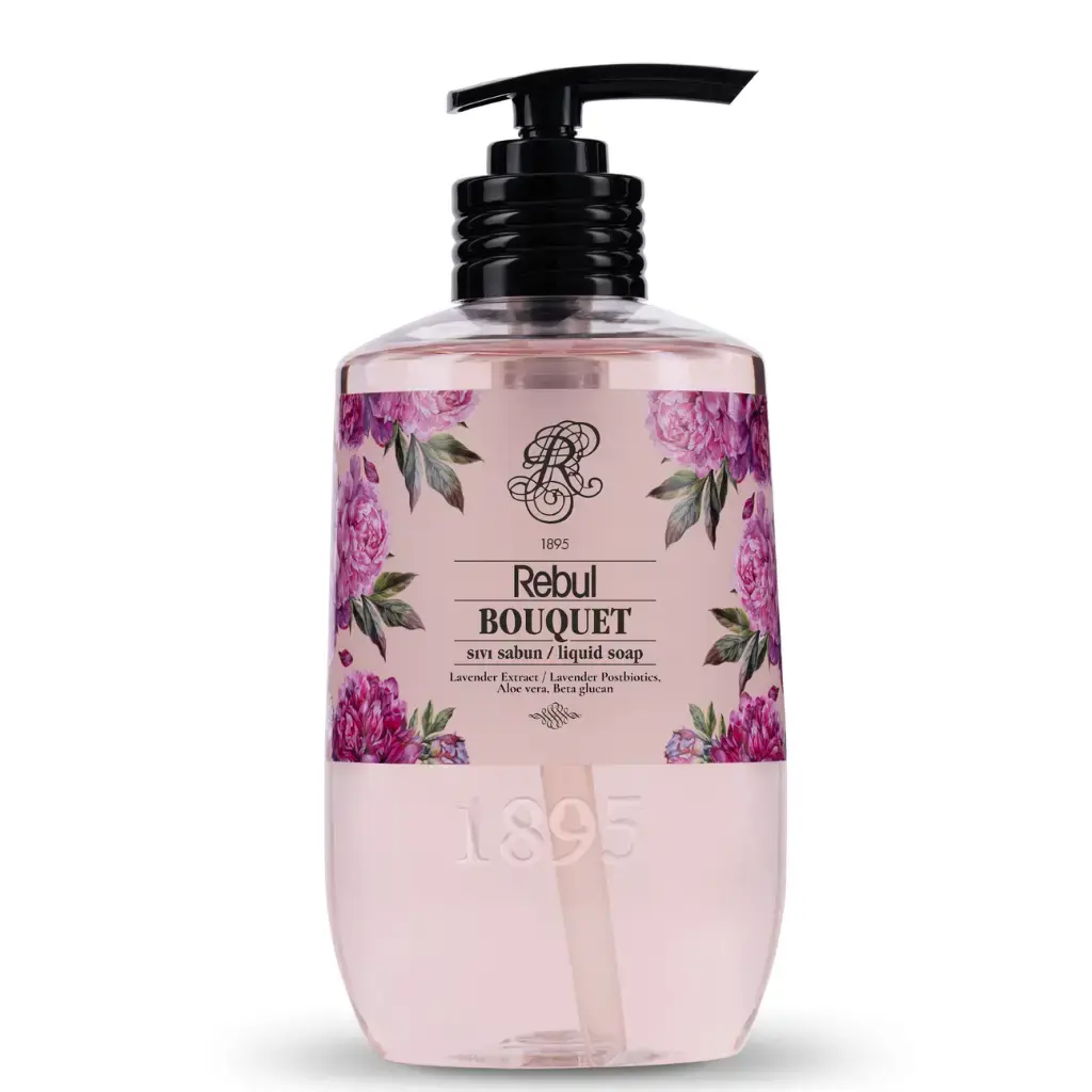 Rebul Bouquet Sıvı Sabun 500 ml çiçeksi kokulu günlük el temizliği ve bakım sabunu