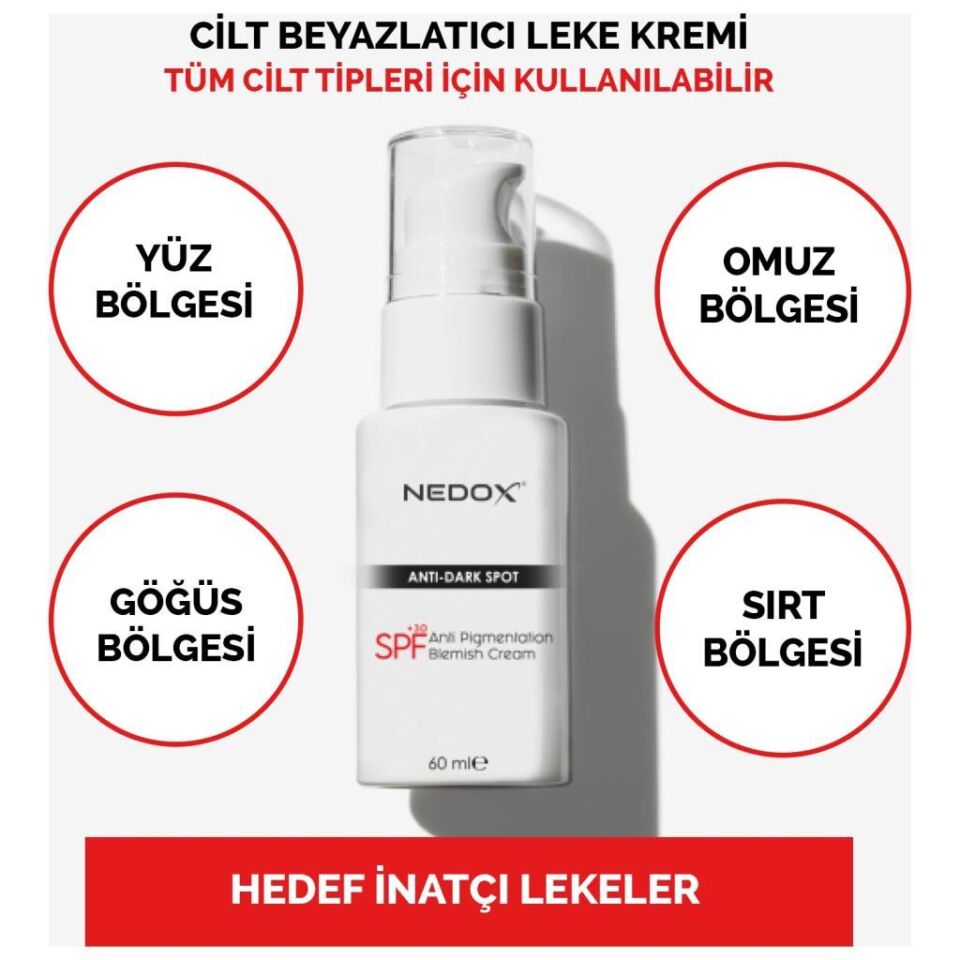 NEDOX Cilt Beyazlatıcı Leke Kremi 60 Ml