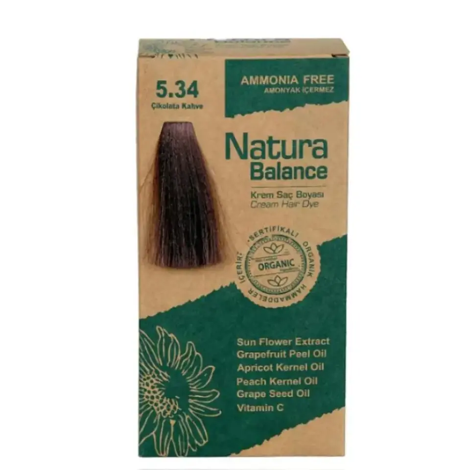 Natura Balance 5.34 Çikolata Kahve Saç Boyası
