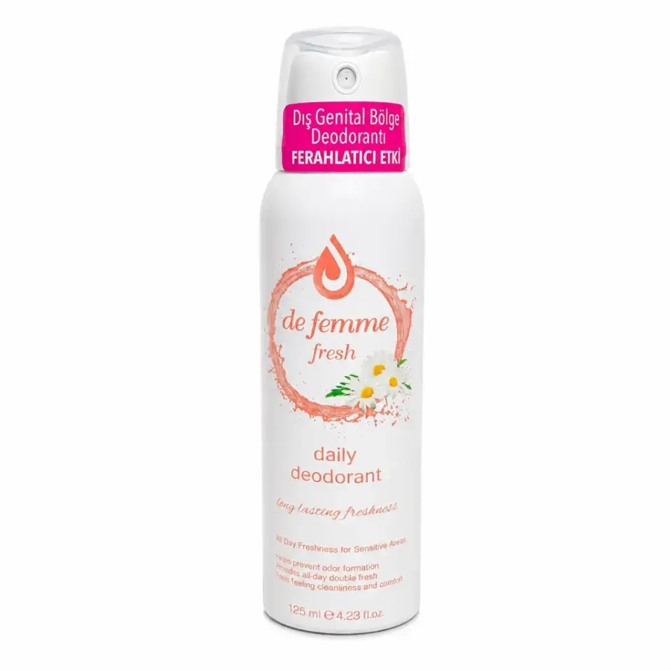 De Femme Fresh Daily İntim Genital Bölge Deodorant 125 ml