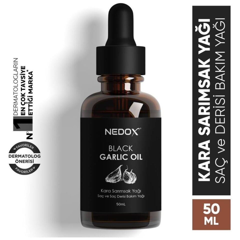NEDOX Aşırı Yıpranmış Ve Dökülen Saçlara Özel Kara Sarımsak Yağı 50 Ml