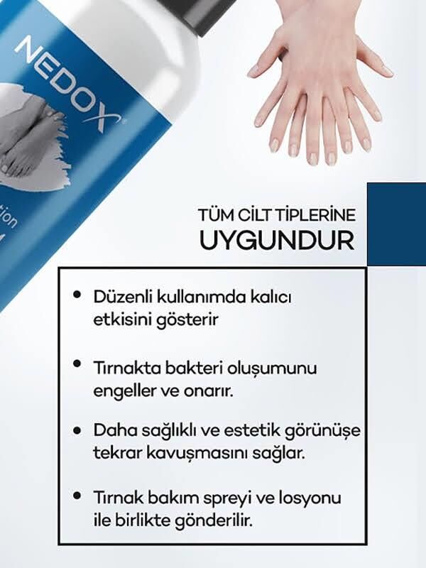 Nedox Tırnak Bakım Spreyi Ve Losyonu 50ml+50ml