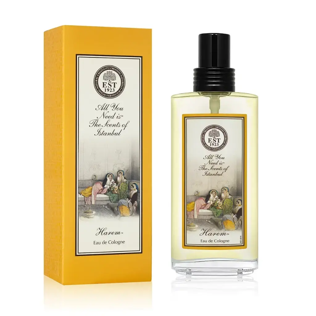 Eyüp Sabri Tuncer Harem Eau De Kolonya 150 ml cam şişe bergamot kakao geranyum ve paçuli kokulu kolonya