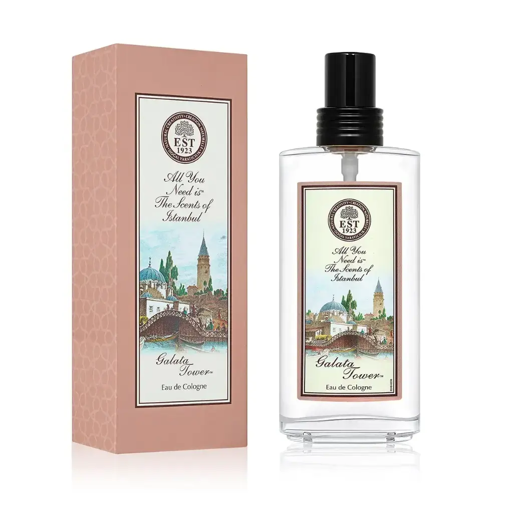 Eyüp Sabri Tuncer Galata Tower Eau De Kolonya 150 ml cam şişe aromatik yeşil çiçeksi kokulu kolonya