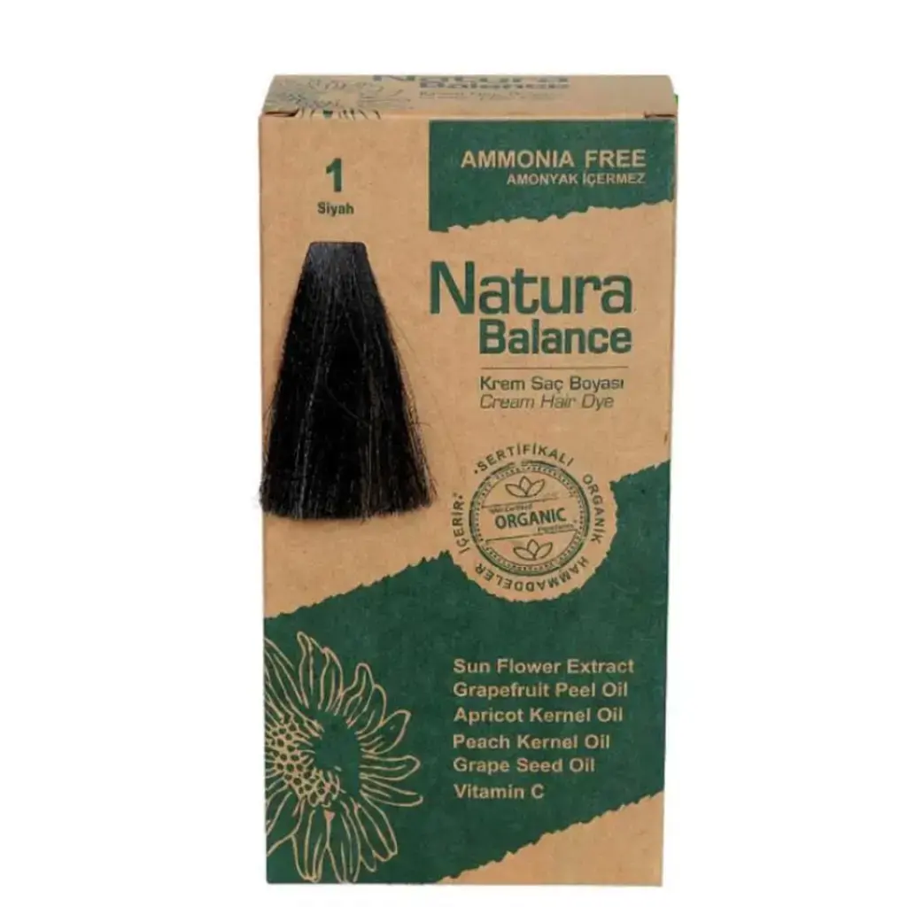 Natura Balance Saç Boyası 1 Siyah