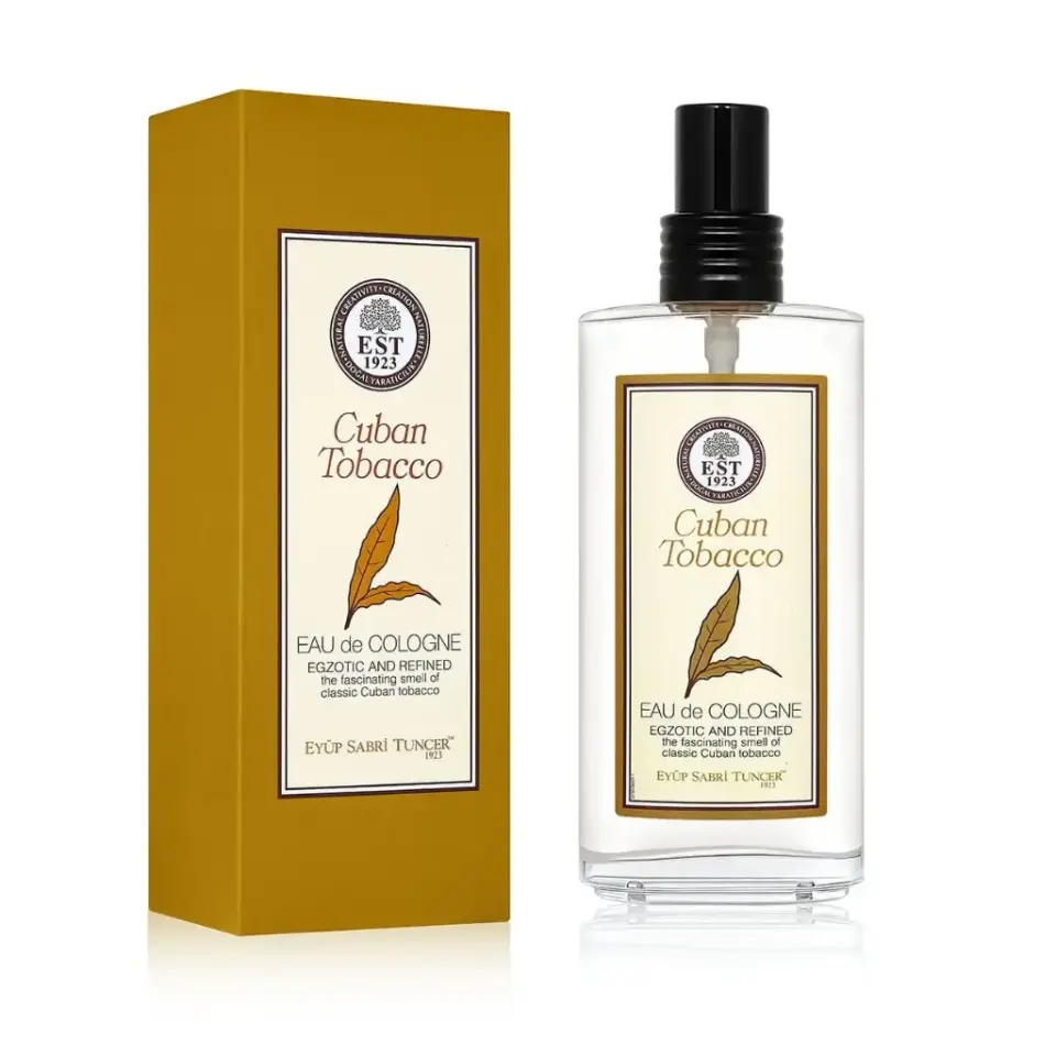Eyüp Sabri Tuncer Cuban Tobacco Eau De Kolonya 150 ml cam şişe tütün temalı sıcak odunsu ve baharatlı kolonya