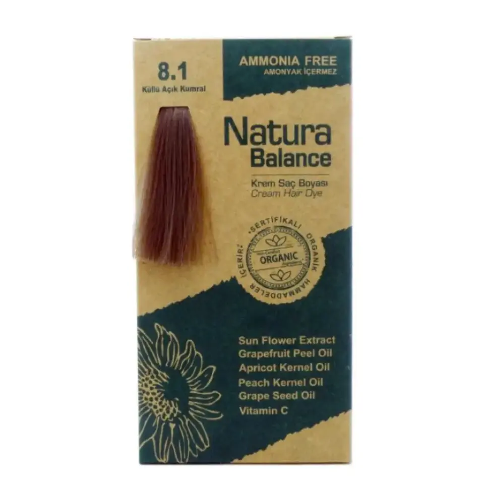 Natura Balance Saç Boyası 8.1 Küllü Açık Kumral