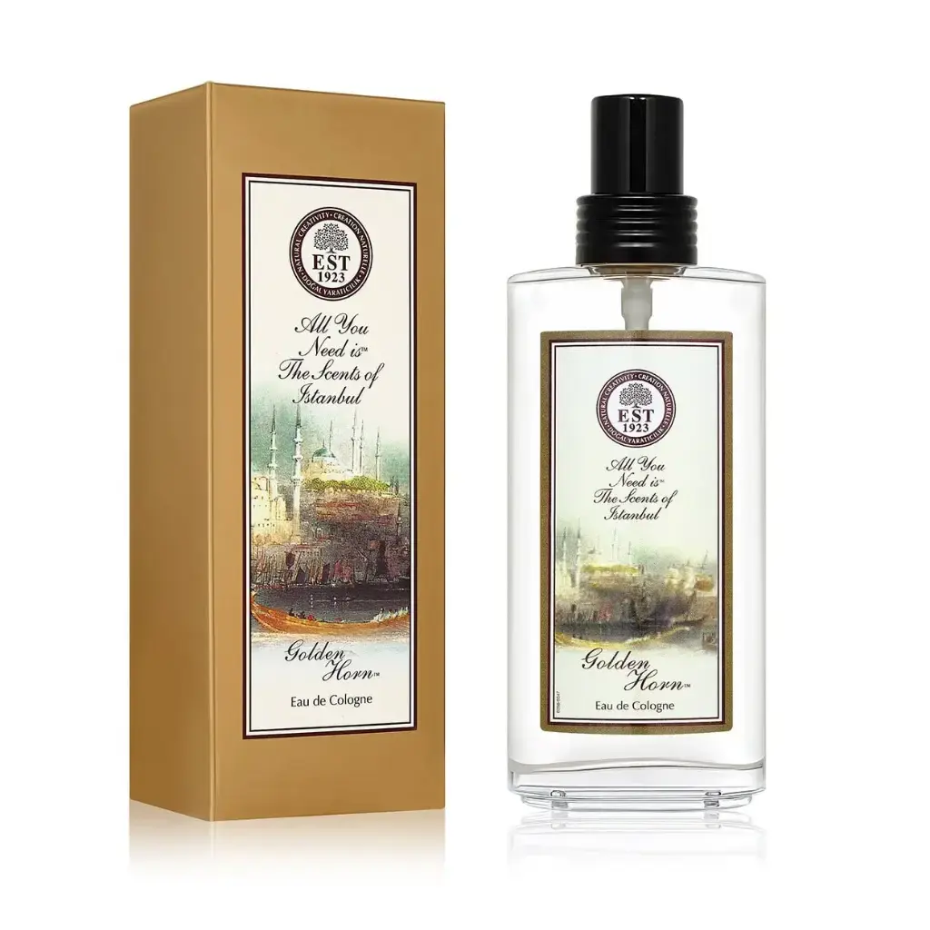 Eyüp Sabri Tuncer Golden Horn Eau De Kolonya 150 ml cam şişe pembe biber iris yasemin sandal ağacı ve misk notalı kolonya