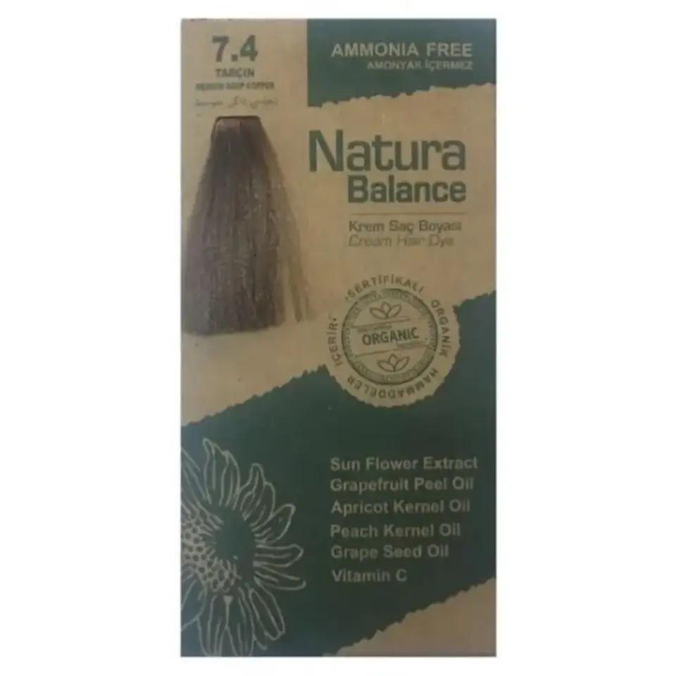 Natura Balance Saç Boyası 7.4 Tarçın