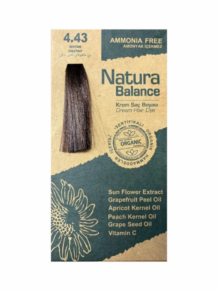 NATURA BALANCE SAÇ BOYASI 4.43 KESTANE