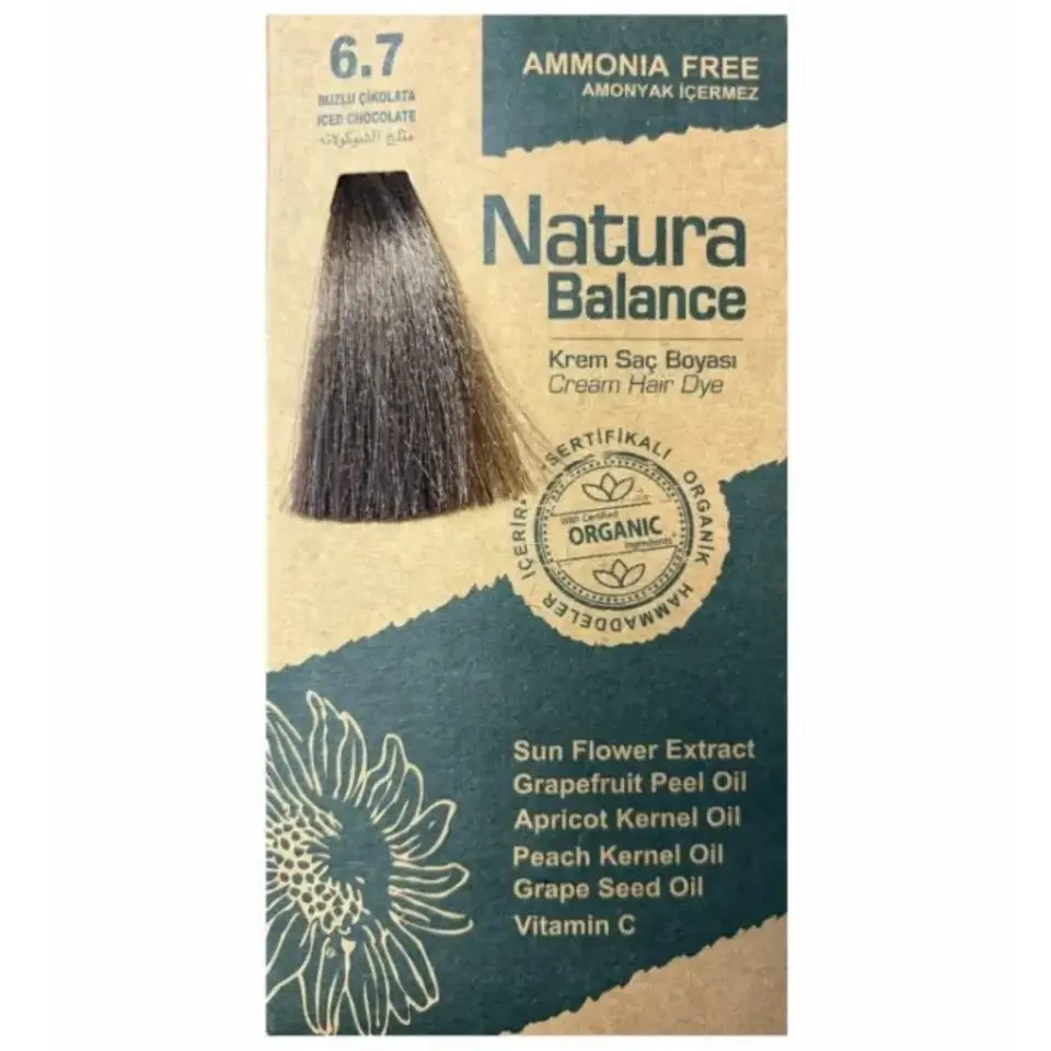 Natura Balance Saç Boyası 6.7 Buzlu Çikolata