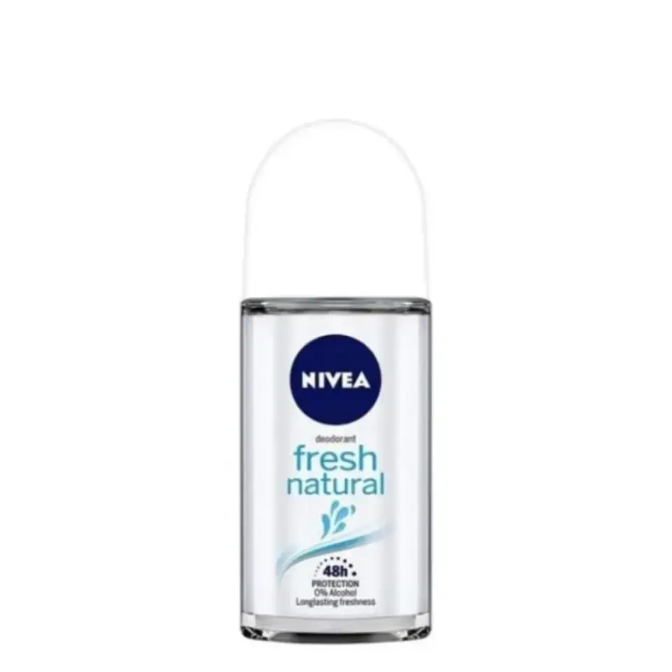 Nivea Fresh Natural Roll-On 25 ml kadın deodorant ferah ve temiz koku hissi sunan mini boy roll-on