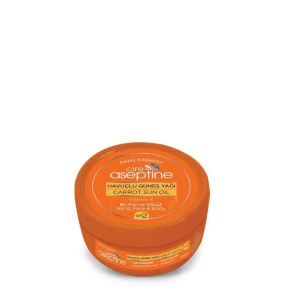 Cire Aseptine Havuç Güneş Yağı 2 SPF 100 ml bronzlaştırıcı güneş bakım yağı