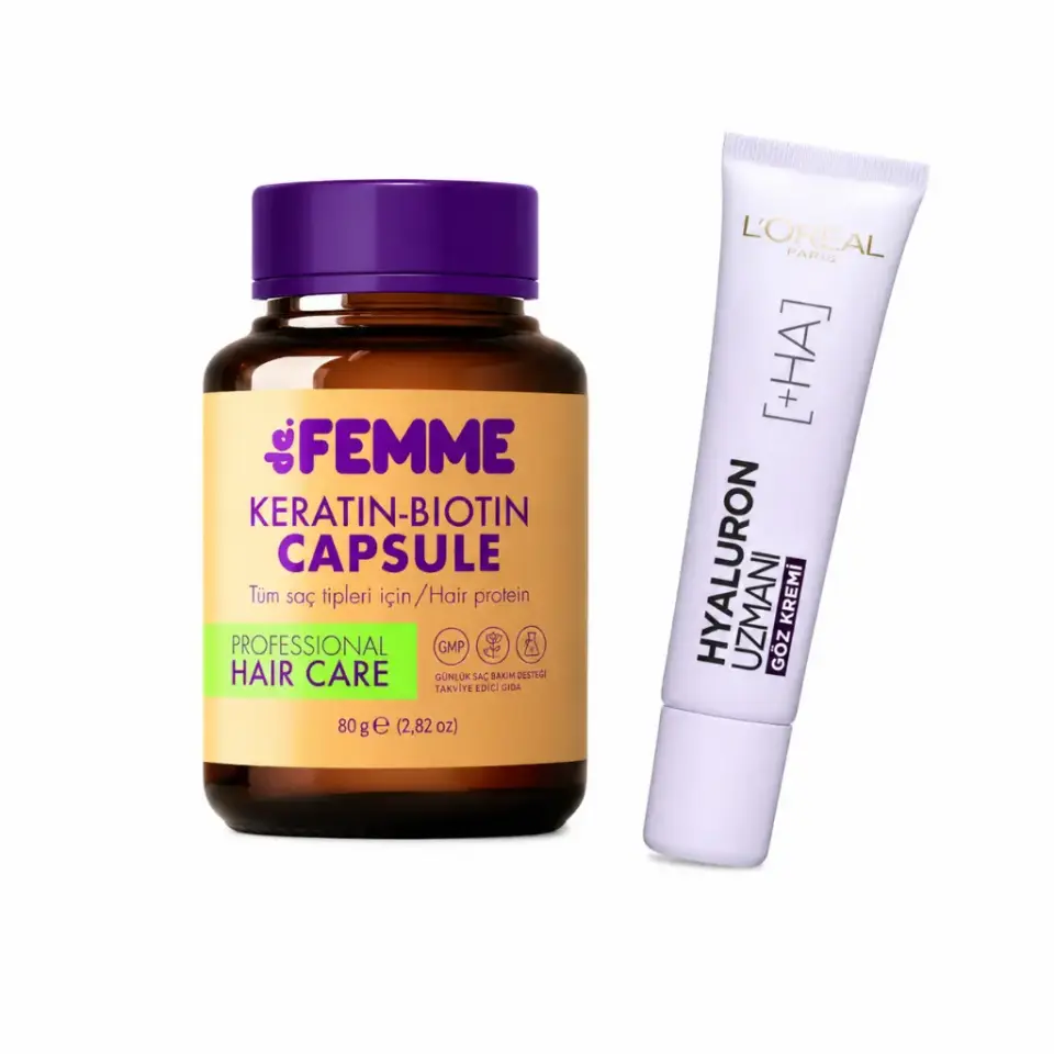 De Femme Saç Bakım Proteini 100Ml+Loreal Hyaluron Uzmanı Göz 15ml